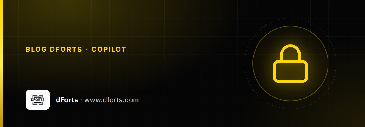 Portada: icono de candado sobre fondo negro y dorado, sobrecompartido en Microsoft 365 antes de Copilot